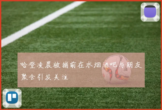 哈登凌晨被捕前在水烟酒吧与朋友聚会引发关注